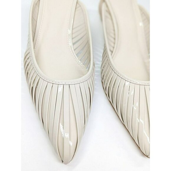 Cult Gaia Women's Alia Ball Leather Heel Mules Off White Size 38 (MSRP $325) - Picture 4 of 12